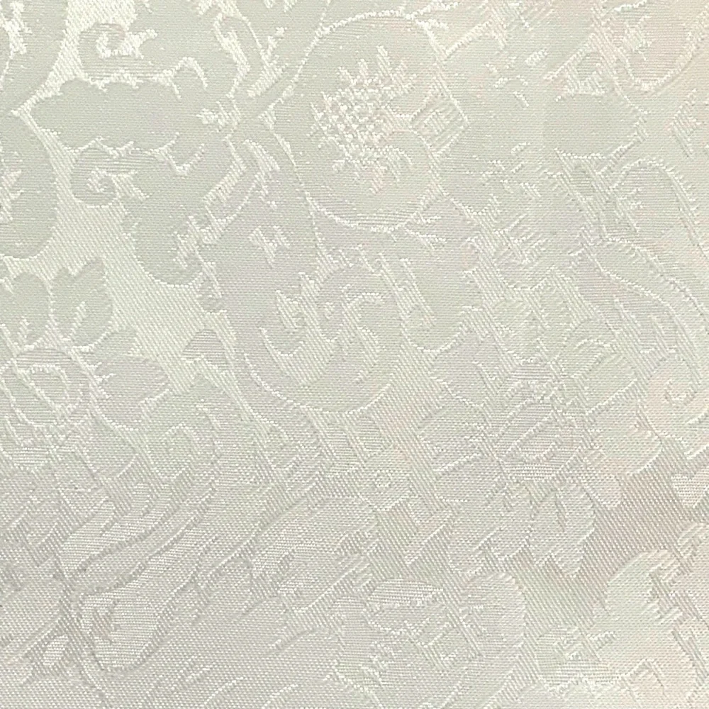Holly Homes Table Runner Silky Damask Holiday Dressy White 13 in x 72 in